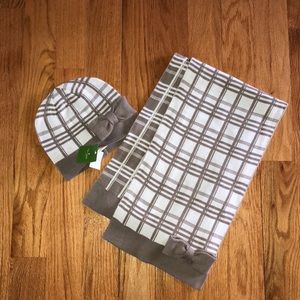 Kate Spade hat and scarf set
